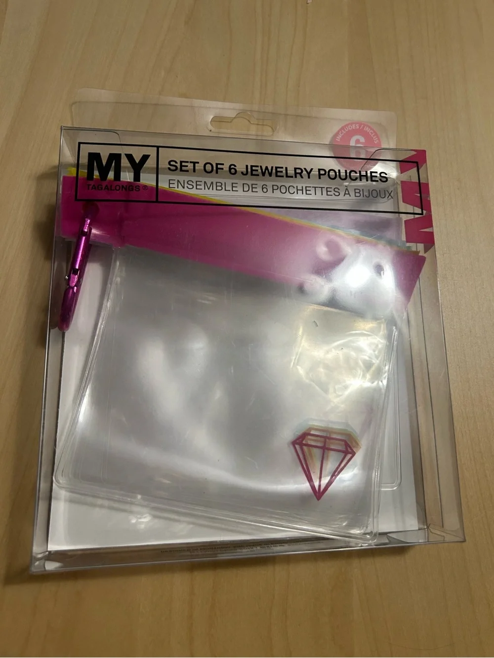 My Tagalongs Set of 6 Jewelry Travel Pouches